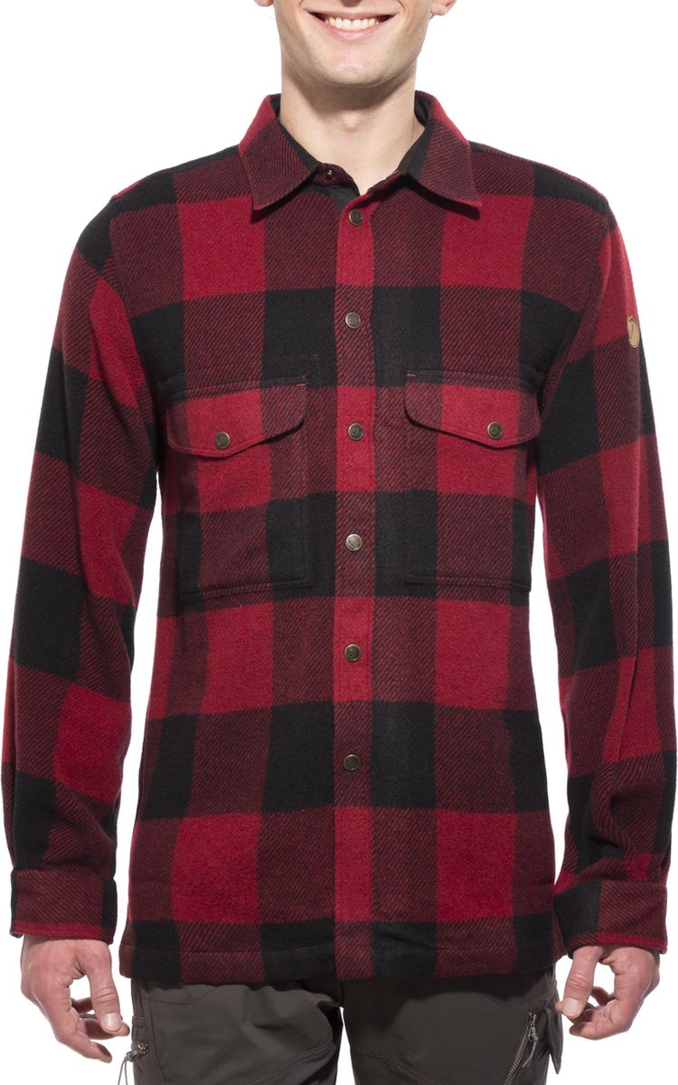 Fjallraven Canada Shirt Heren Outdoorblouse Rood