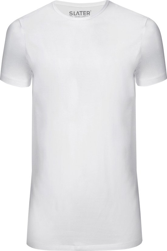 Slater - 2-pack Heren T-shirt Ronde Hals Extra Lang Basic Fit