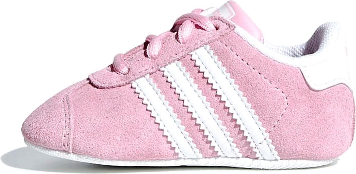 adidas Gazelle Crib Sneakers - Maat 18 - Meisjes - roze/wit | bol.com