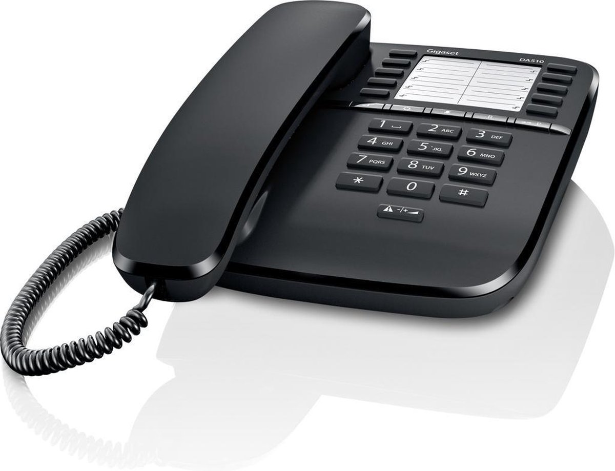 Gigaset DA510 - Vaste telefoon - Makkelijk in gebruik - Tot 100 contactpersonen - Ideaal voor werk en thuis - Zwart