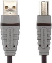 Bandridge LVB5000, 1,8 m, USB A, USB B, Mannelijk/Mannelijk