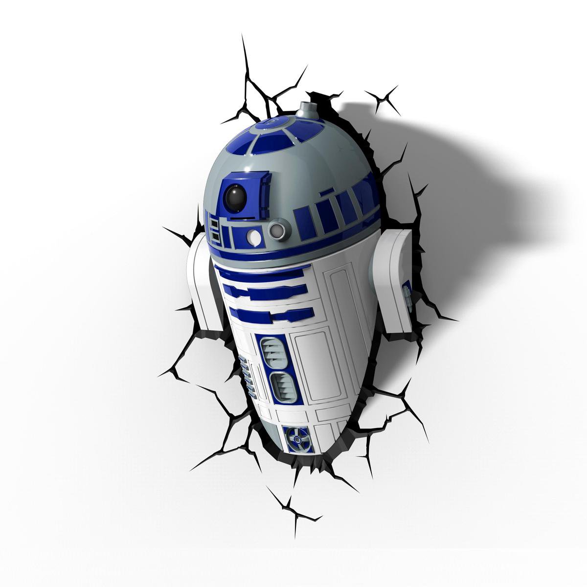 3DlightFX Star Wars R2-D2 - Wandlamp - Nachtlamp met wandsticker en timer -  energie... | bol.com