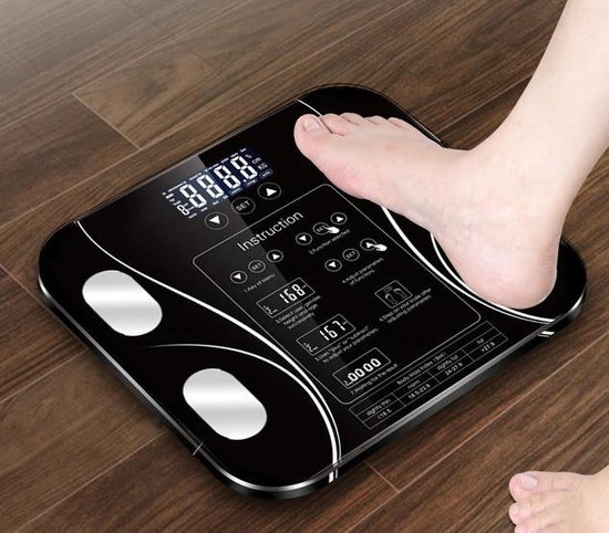 Digitale Weegschaal-Fit-Dreambody-Gewicht-Weight- Zwart- Black | bol.com