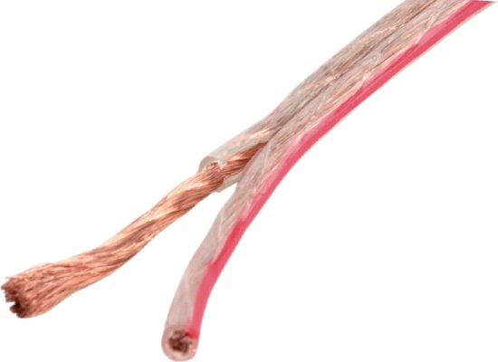 Luidspreker kabel (CCA) - 2x 4,00mm² / transparant - 25 meter Luidspreker kabel (CCA) - 2x 4,00mm² / transparant - 25 meter