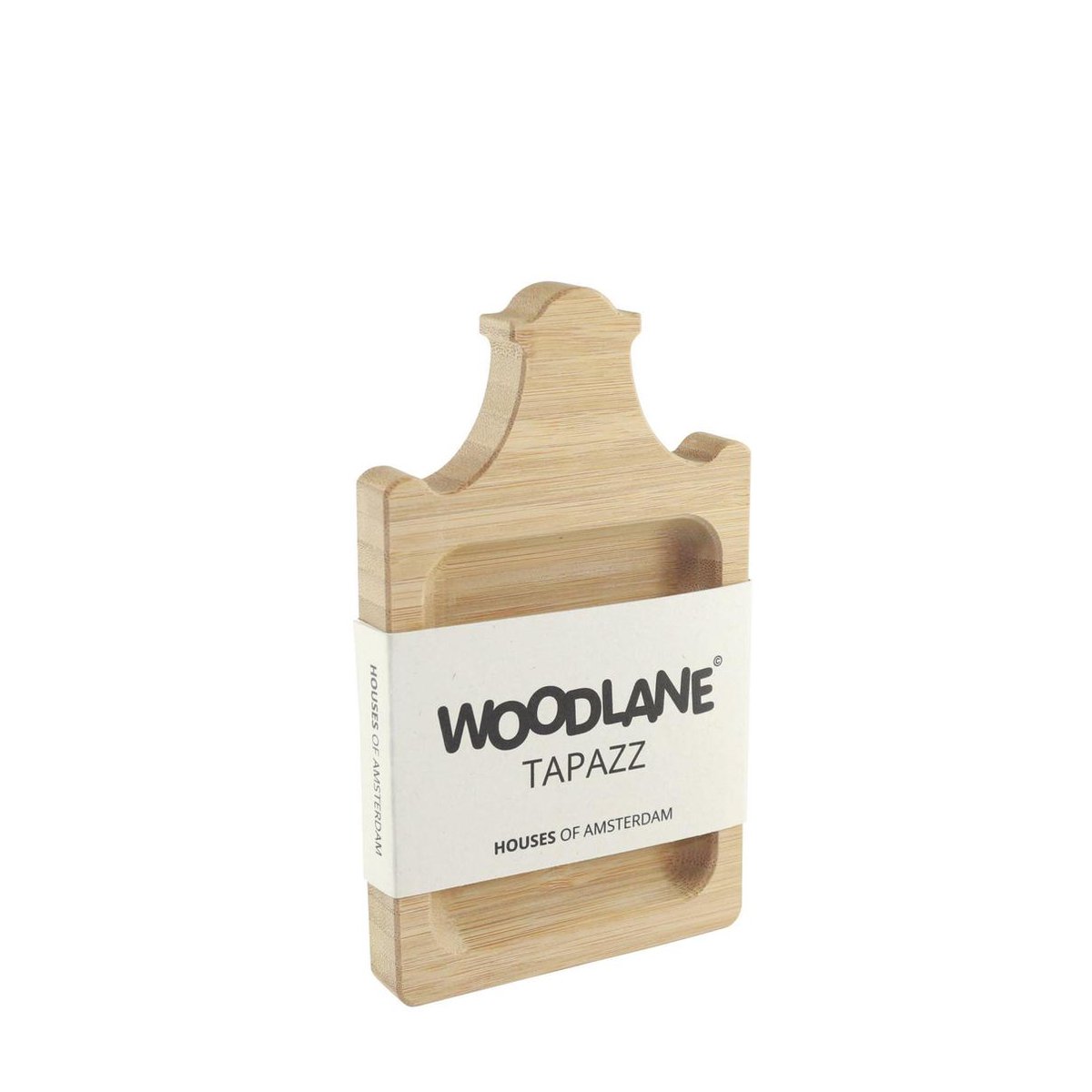 Woodlane Tapazz klokgevel - Bamboe tapas / gebak plankje