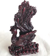 Feng Shui Fenikx Phoenix bruinrode 7.5x3.5x12cm