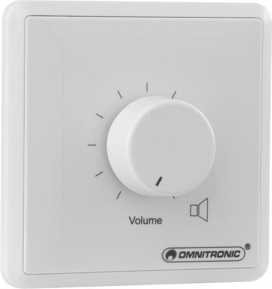 OMNITRONIC PA Volume Controller, 60 W mono wh - Omnitronic