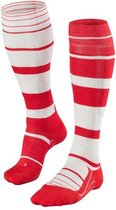 Falke SK4 Stripe Skisokken  Sportsokken - Maat 44 - Mannen - rood/wit - 44/45