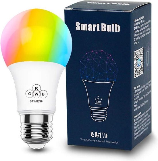 Tolk Haan Ashley Furman Lipa B15512 bluetooth LED smart lamp/ 16 miljoen kleuren/ Op afstand  bedienen /... | bol.com