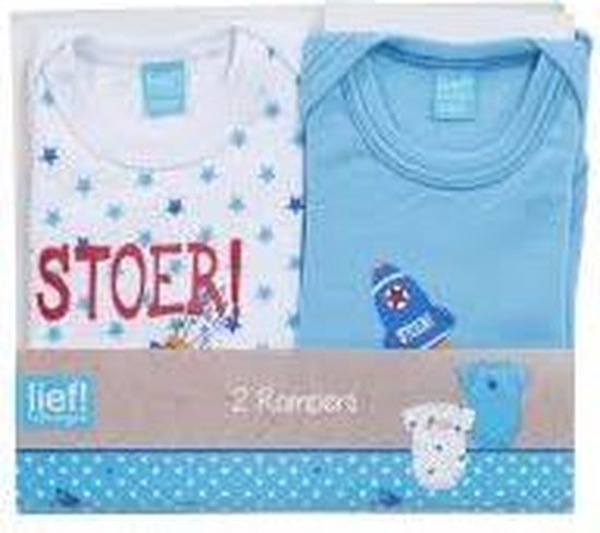 openbaar ongeluk Grazen Lief! Stoer Rompers 2 Pack voor Baby's maat 74-80 – 24x20x2cm | Kleding  voor... | bol.com