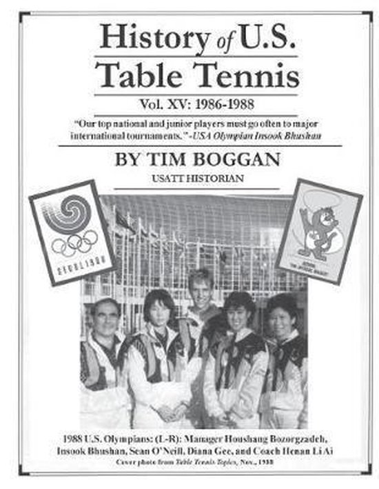 History of U.S. Table Tennis- History of U.S. Table Tennis V ... - cover