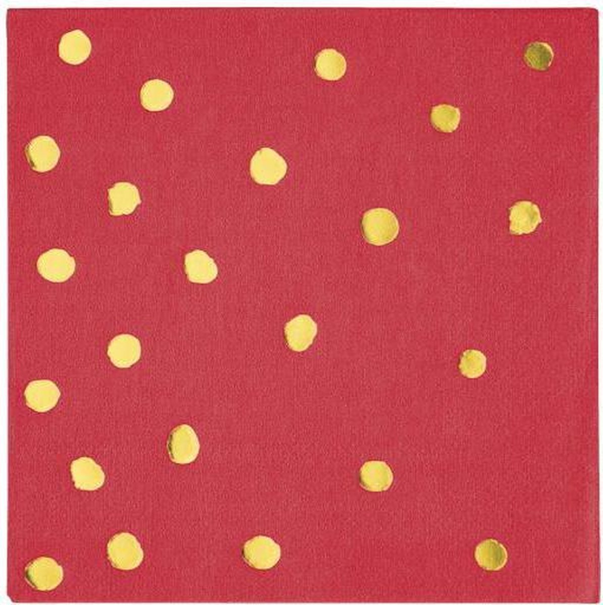 Servetten class red foil (25x25cm, 16st)