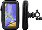 Shop4 - Samsung Galaxy A7 (2018) Fietshouder Stuur Spatwaterdicht Zwart