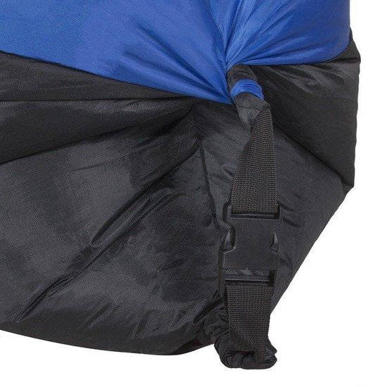 Lazy bag - donkerblauw zwart - XL - 185 x 75 cm - tot 180 KG! - lucht zitzak