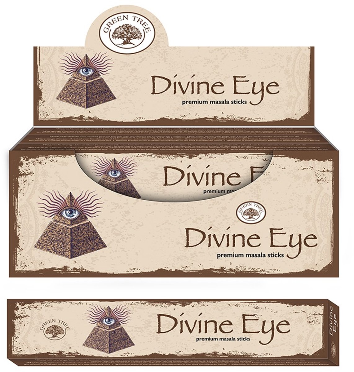 Green Tree Wierook Divine Eye Natural (12 pakjes) Multicolor
