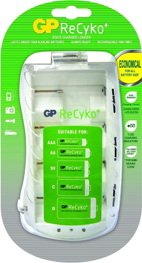 Stereotype vlees Mysterie PowerBank PB19 Universele batterij lader GP Recyko | bol.com