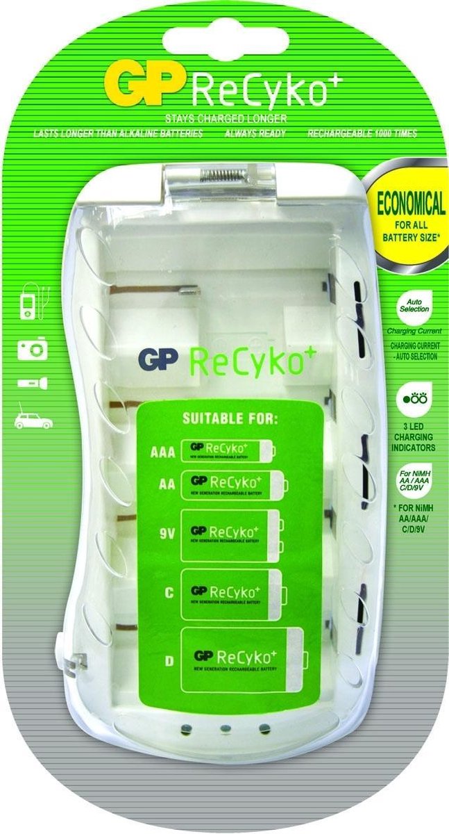 koper eiwit Rechtmatig PowerBank PB19 Universele batterij lader GP Recyko | bol.com