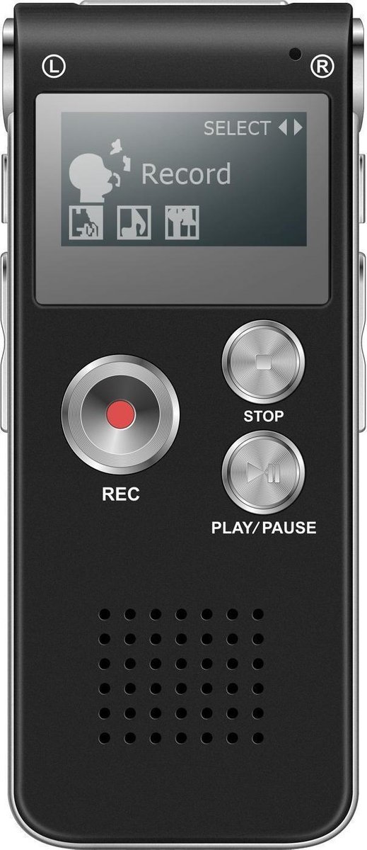 Voice Recorder Premium - Stereo Opname - Met MP3 Speler functie - Basic