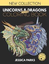 Unicorns and Dragons Coloring Book