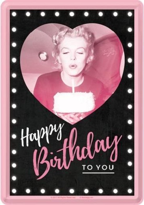 Metal card - Happy Birthday To You -10x14-