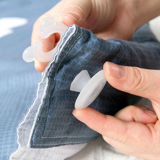 Clips pour couette fine 4 STUKS - Gardez vos draps et couvertures fines en  place -... | bol.com