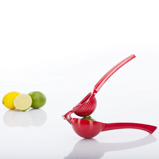 Westmark Citruspers met tanghandgreep, diameter: ca. 7 cm, aluminium, voedselveilige coating, Juicy, rood, 30952270 van Westmark — afbeelding 4