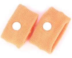 Anti-wagenziek bandjes | 1 paar | oranje