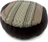 Meditatie yoga zafu kussen rond origineel thais design 32 cm Bruin