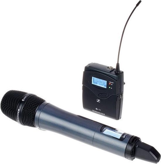 Denk vooruit fluit Melodieus Sennheiser Wireless Portable Handheld Mic Set EW135P G4-B | bol.com