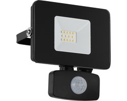 EGLO Faedo 3 Wandlamp Buiten LED Bewegingssensor IP44 Zwart