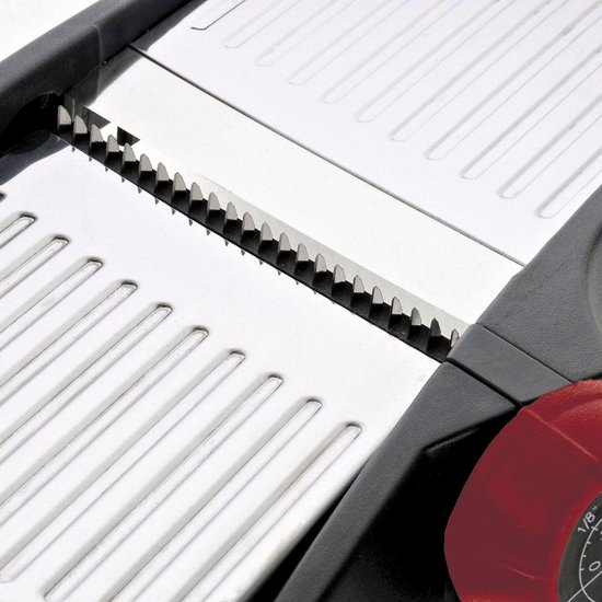 Westmark Mandoline-snijder met verschillende snijmogelijkheden, roestvrijstalen messen, Vario, zwart/zilver, 11292260