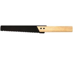Cookut Eve Broodmes - Met Houten Handvat - Zwart