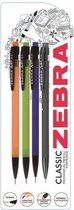 Zebra Mechanische Vulpotloden  0.5mm, Set van  4