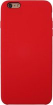 Let op type!! For iPhone 6 & 6s Pure Color Liquid Silicone + PC Protective Back Cover Case(Red)