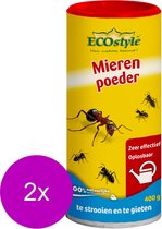Ecostyle Mierenpoeder - Ongediertebestrijding - 2 x 400 g