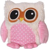 Owl pink warmtekussen - roze uil Kleur: roze