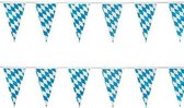 Oktoberfest - 2x Plastic Beieren vlaggenlijnen 10 meter - Oktoberfest/bierfeest thema decoratie