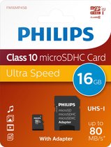 Philips Micro SDHC card incl. SD Adapter CLASS 10 - 16GB