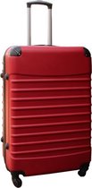 Travelerz reiskoffer met wielen 95 liter - lichtgewicht - cijferslot - rood