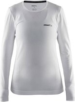 Craft Active Comfort Roundneck Ls Dames Sportshirt - White - XS
