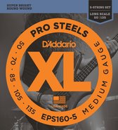 D'Addario EPS160-5 ProSteels 5-String Bass Medium 50-135