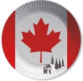 Canada wegwerp bordjes 8 stuks