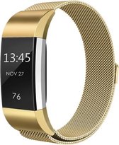 YONO Milanees bandje - Fitbit Charge 2 - Goud - Small