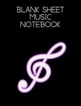 Blank Sheet Music Notebook