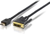 Equip 119322 video kabel adapter 2 m HDMI DVI-D Zwart