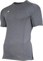 Donnay compressie shirt korte mouw - Baselayer - Heren - maat XL - Charcoal marl (037)