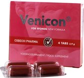 Venicon For Women Libido - 4 tabletten - Stimulerend Middel