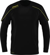 Uhlsport Stream 22 Keepershirt Kind Zwart-Fluor Geel Maat 164