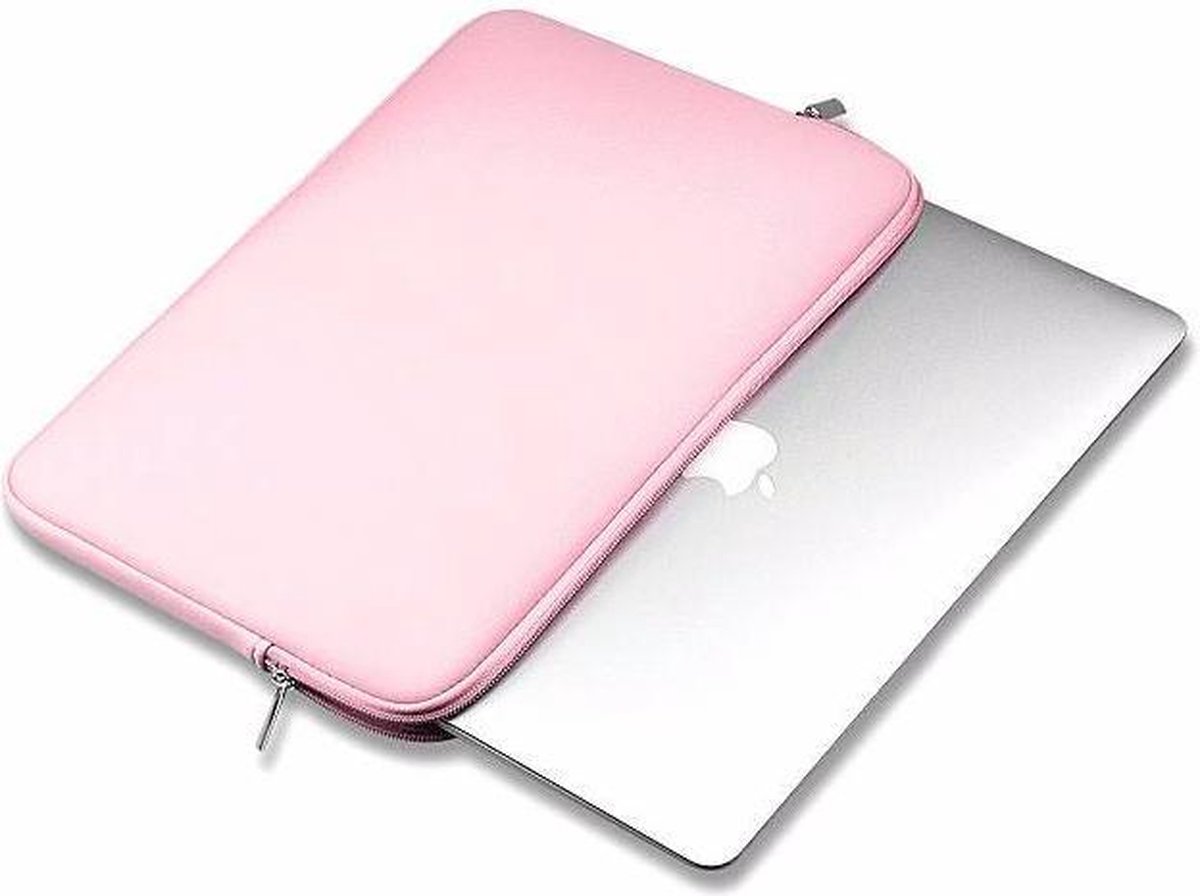 Laptop & macbook sleeve opberghoes laptop laptop case 13 inch Roze DisQounts bol