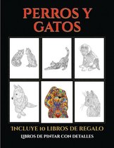 Libros de pintar con detalles (Perros y gatos)